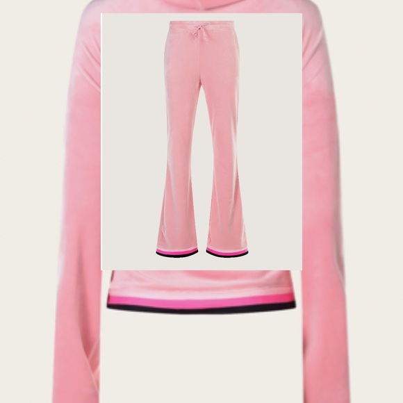 Paris Hilton Pink Velour Lounge Set - Picture 1 of 1